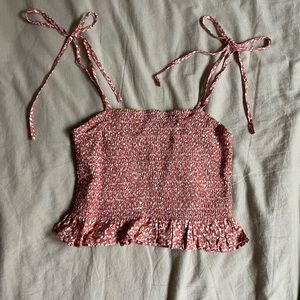 Forever 21 floral crop top size M